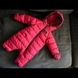 Nike Jordan Snowsuit Newborn size fleece lined zip up